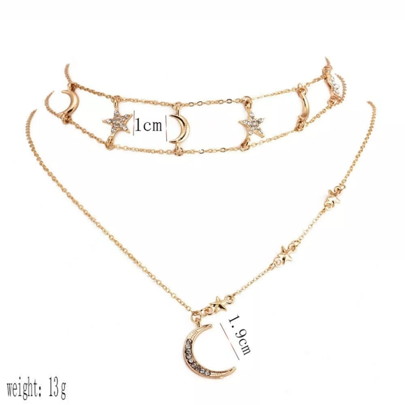 Boho multilayer choker necklace - Picture 2 of 8